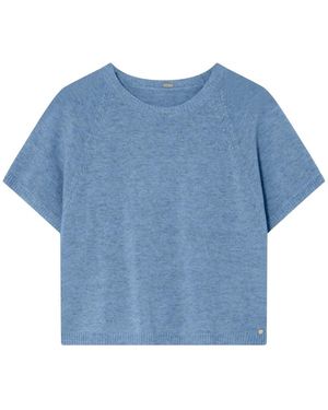 GUSTAV Round-Neck Knitwear - Bleu