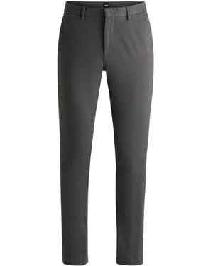 BOSS Slim-Fit Trousers - Grey