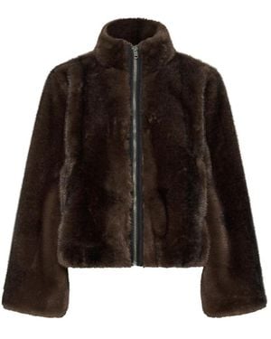 My Essential Wardrobe Faux Fur & Shearling Jackets - Nero