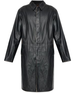 DIESEL Single-Breasted Coats - Black