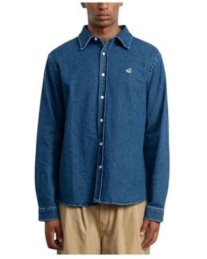 Edmmond Studios Duck Denim Shirt - Blau