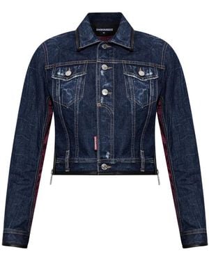 DSquared² Jassen ,Blauw ,Denim Denim Jacket