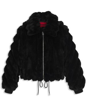 HUGO Faux Fur & Shearling Jackets - Black