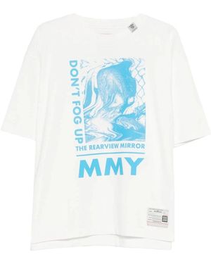 Maison Mihara Yasuhiro T-Shirt Mit Grafikprint - Blau