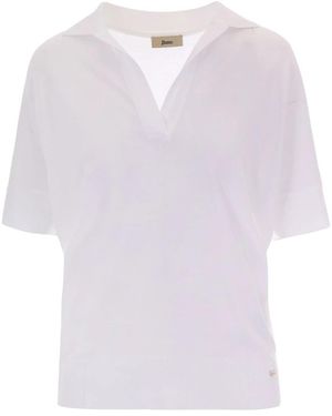 Herno Polo Shirts - Purple