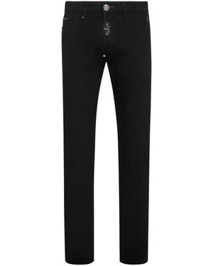 Philipp Plein Slim-Fit Jeans - Negro