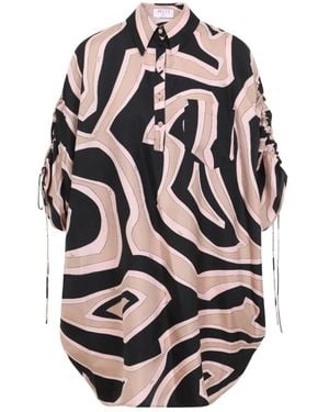 PUCCI Zijden Mini Jurk - Zwart