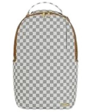 Sprayground Graff Embossed Check U Backpack - Grau