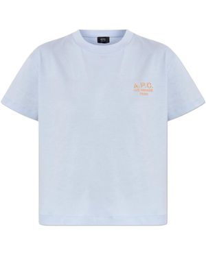 A.P.C. T-Shirts - Blue