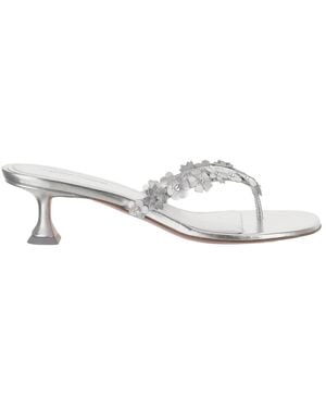 AMINA MUADDI Schoenen ,Grijs ,Leer Janis Thong 45 Sandalen - Wit