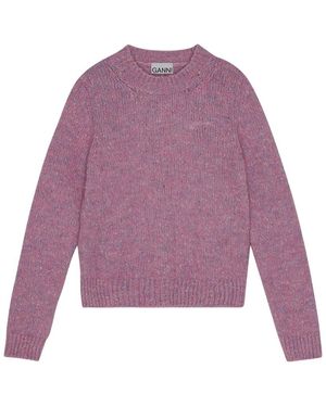 Ganni Stilvolle strickmode für frauen - Lila