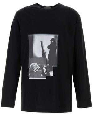 Yohji Yamamoto Long Sleeve Tops - Black