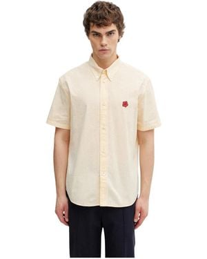 KENZO Short Sleeve Hemden - Naturel