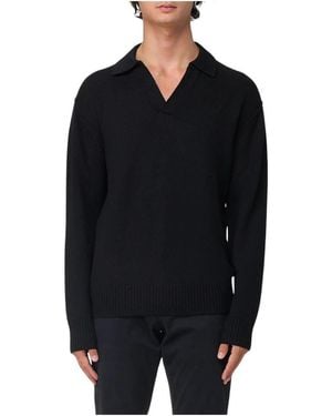 Paolo Pecora V-Neck Knitwear - Zwart