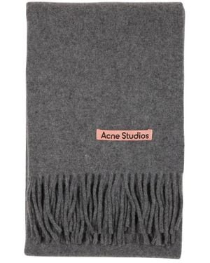 Acne Studios Winter Scarves - Gris