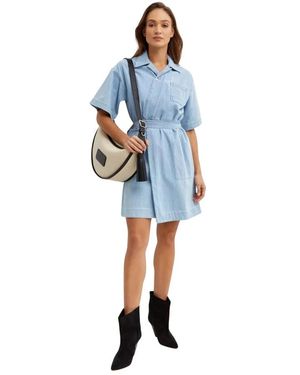 KENZO Denim Mini Wrap Jurk - Blauw
