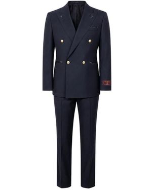 Franzese Collection Double Breasted Suits - Bleu