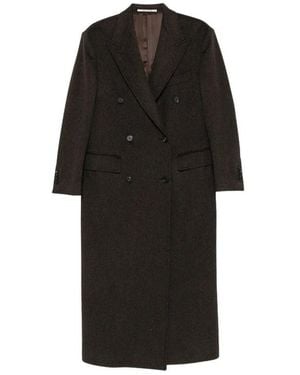 Tagliatore Caitlyn Double-Breasted Peaked-Lapel Coat - Black