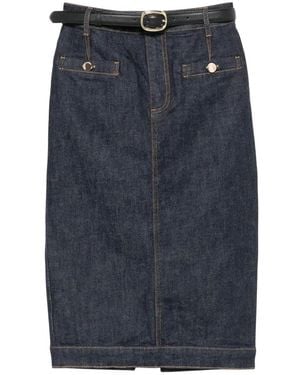 Self-Portrait Denim Skirts - Blauw