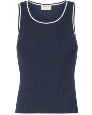 Weekend by Maxmara Tops ,Blauw ,Mouwloze Tops