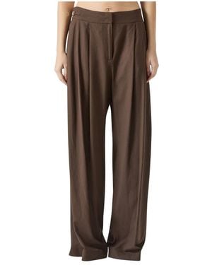 Just Cavalli Wide Trousers - Marrón