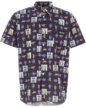 Comme des Garçons Short Sleeve Shirts - Blue