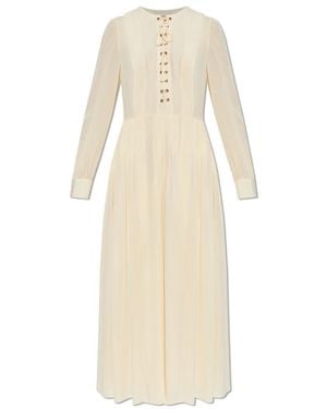 Ulla Johnson Veria Lange Jurk - Naturel