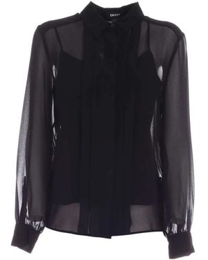 DKNY Camicetta bicolore - Nero