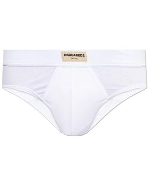 DSquared² Logo Briefs - Weiß