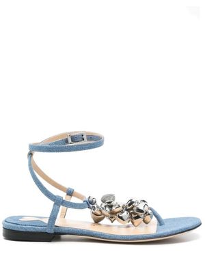 Mach & Mach Flat Sandals - Bleu