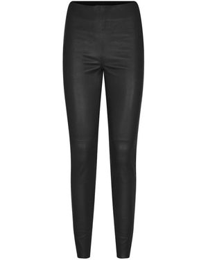 Mos Mosh Leather Trousers - Negro