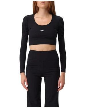 Balenciaga Long Sleeve T-Shirts - Black