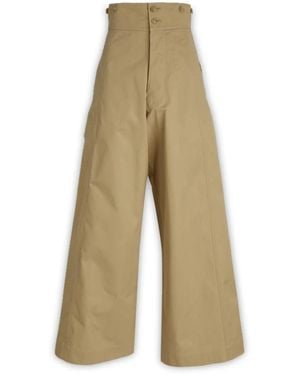 Quira Broeken ,Bruin ,Wide Broeken - Naturel