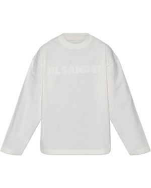 Jil Sander Long Sleeve Tops - Bianco