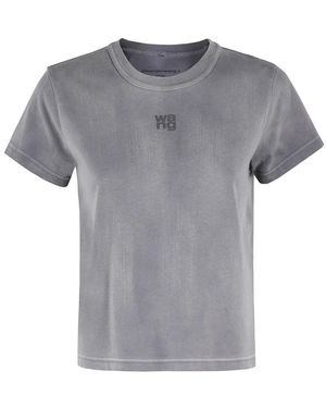 T By Alexander Wang Essenzielles shrunken tee - Grau