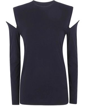 Junya Watanabe Cut-Out T-Shirt - Blau