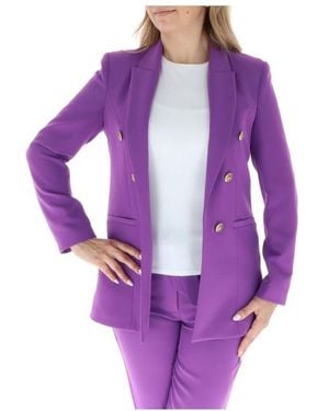 Sol Wears Women Blazers - Purple