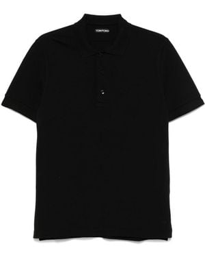Tom Ford T-Shirts Und Poloshirts Schwarz