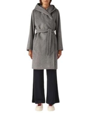 Max Mara Belted Coats - Gris