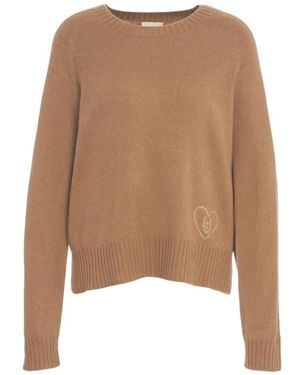 Liu Jo Round-Neck Knitwear - Marron
