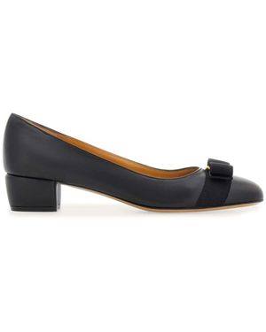 Ferragamo Schoenen ,Zwart ,Zwarte Hakken Schoenen - Blauw