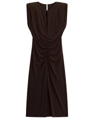 Imperial Midi Dresses - Brown
