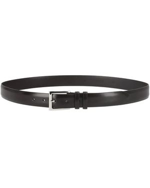 Orciani Cintura Classica Calf - Zwart