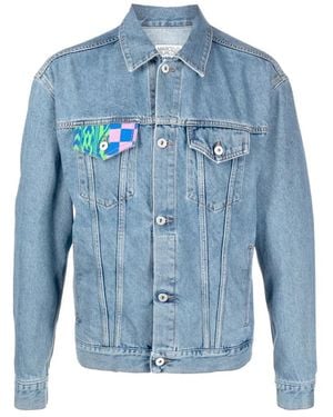 Marcelo Burlon Denim Jackets - Blue