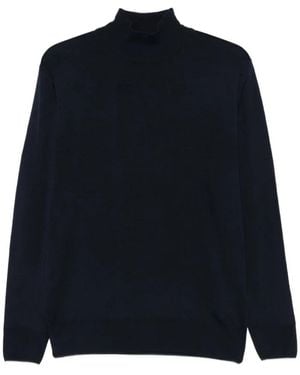 Canali Blauwe Wollen Trui