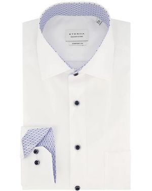 Eterna Zakelijk Overhemd Wit Comfort Fit