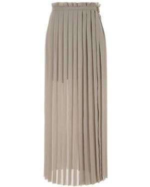 Ami Paris Maxi Skirts - Natural