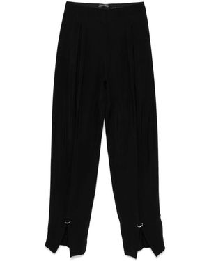 Mugler Straight Trousers - Zwart