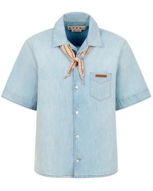 Marni Denim Shirts - Azul