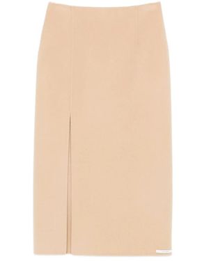 Sportmax Midi Skirts - Natural